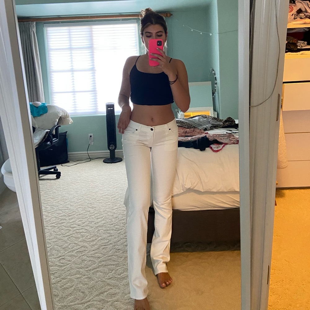 Citizens of Humanity white straight leg jean